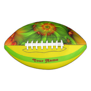 Psychedelic Colourful Modern Abstract Fractal Name Football