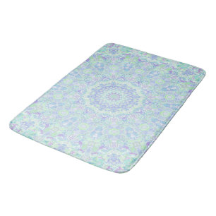 Psychedelic Colourful Ornate Hippie Mandala Bath Mat