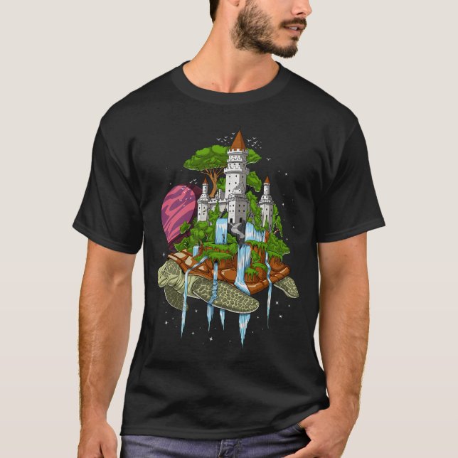 Psychedelic Cosmic Turtle T-Shirt (Front)