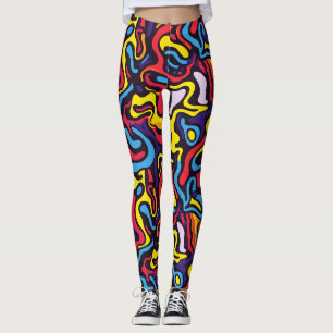 Psychedelic Dark Colour Leggings