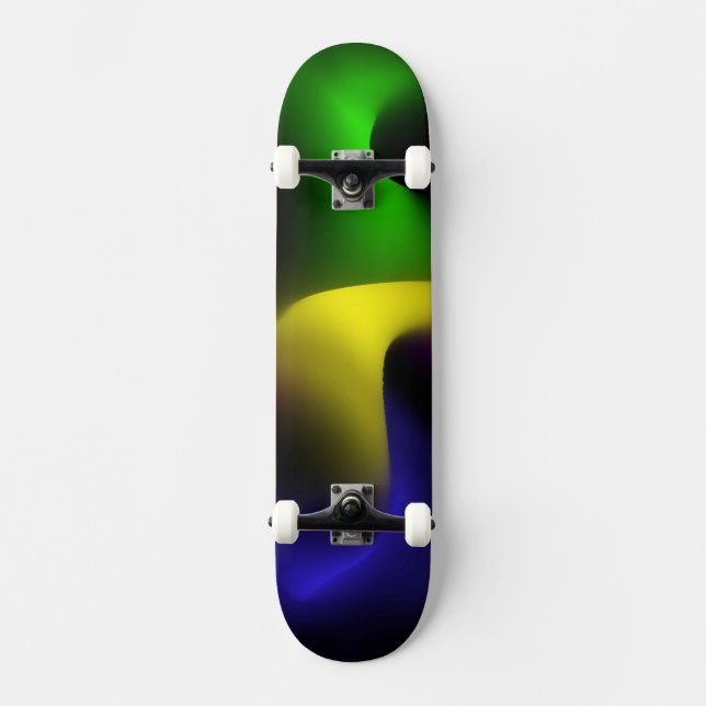 Psychedelic Dark Wave Skateboard (Front)