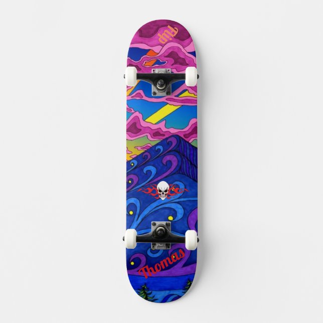 Psychedelic Deck for Skateboard (Front)