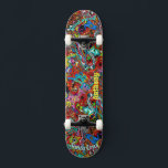 Psychedelic Deck for Skateboard<br><div class="desc">Make this Psychedelic Deck  your own by adding your text. To access advanced editing tools,  please go to "Personalize this template" and click on "Details",  scroll down and press the "click to customize further" link.</div>