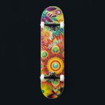 Psychedelic Deck for Skateboard<br><div class="desc">Psychedelic Deck for Skateboard.Make it your own by adding your text. To access advanced editing tools, please go to "Personalize this template" and click on "Details", scroll down and press the "click to customize further" link.</div>