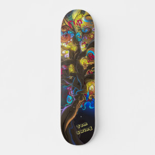 Psychedelic Deck for Skateboarders Skateboard