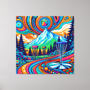 Psychedelic Disc Golf Course Canvas Print