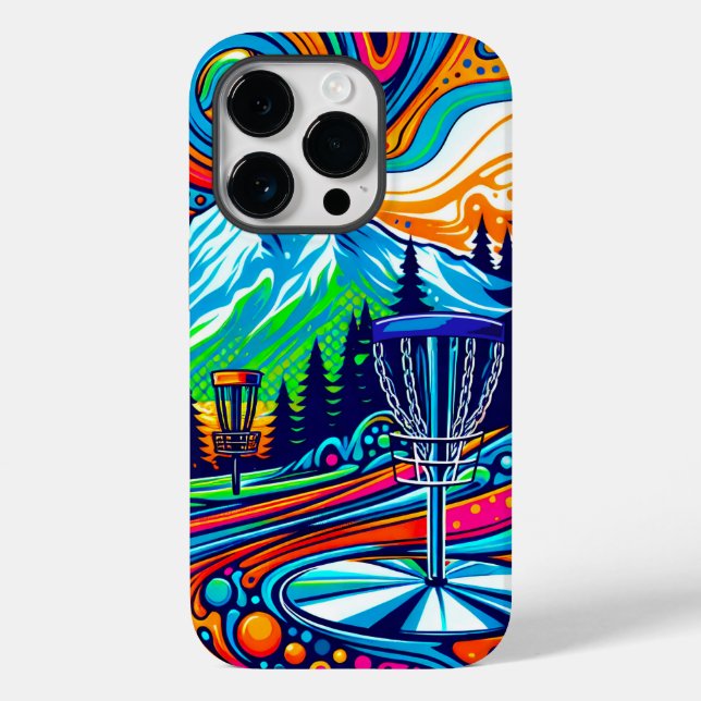 Psychedelic Disc Golf Course  Case-Mate iPhone Case (Back)