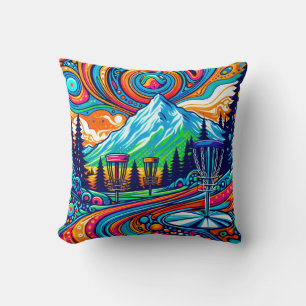 Psychedelic Disc Golf Course Cushion
