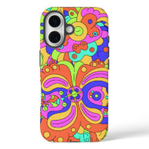 Psychedelic Distorted Faces iPhone / iPad case