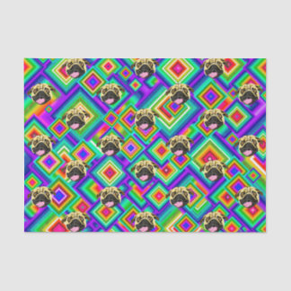 Psychedelic Dog Face Tissue Paper