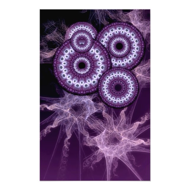 Psychedelic Doorways Purple Fantasy Photo Print (Front)