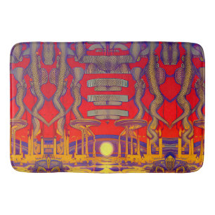 Psychedelic Dreamland Bath Mat