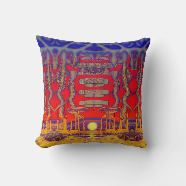 Psychedelic Dreamland Cushion (Front)