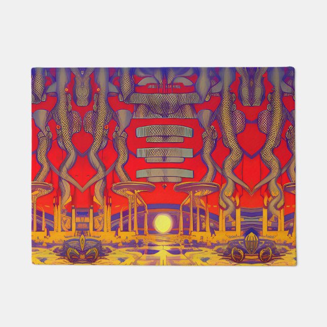 Psychedelic Dreamland Doormat (Front)