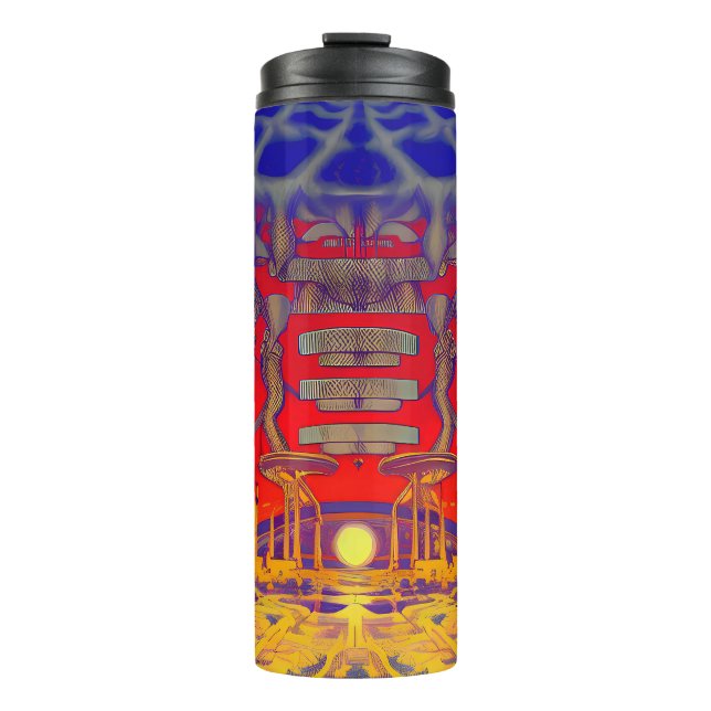 Psychedelic Dreamland Thermal Tumbler (Front)