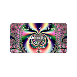 Psychedelic Dreams Fractal Label