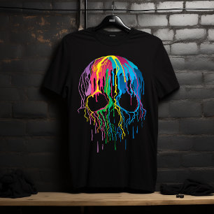 Psychedelic Dripping Skull T-Shirt