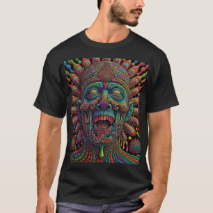 Psychedelic Drippy Head Art T-Shirt