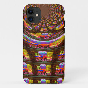 Psychedelic Easter Kaleidoscope Art Print iPhone 11 Case