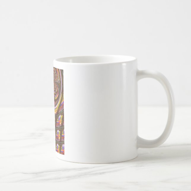 Psychedelic Easter Kaleidoscope Art Print Coffee Mug (Right)