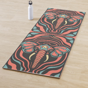 Psychedelic Elephant Yoga Mat