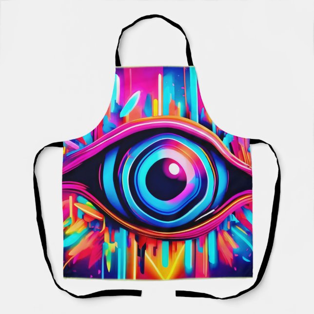 Psychedelic Eye Art Apron (Front)
