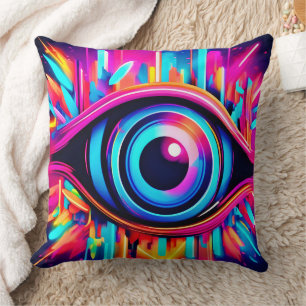 Psychedelic Eye Art Cushion
