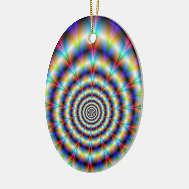 Psychedelic Eye Ceramic Ornament (Left)