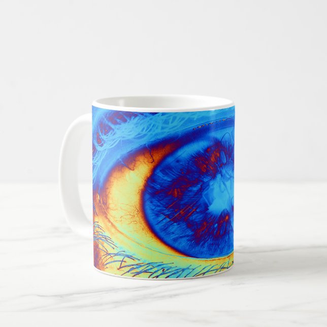 Psychedelic Eye Coffee Mug (Front Left)