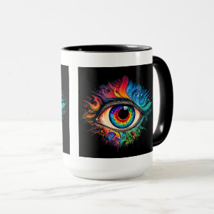 Psychedelic Eye Combo Mug, 15 oz  Mug
