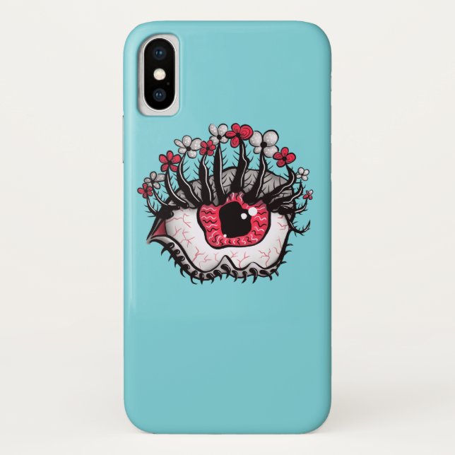 Psychedelic Eye Melt Creepy Dark Art Case-Mate iPhone Case (Back)