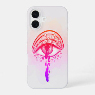 Psychedelic Eye Pastel Goth Aesthetic iPhone 16 Case