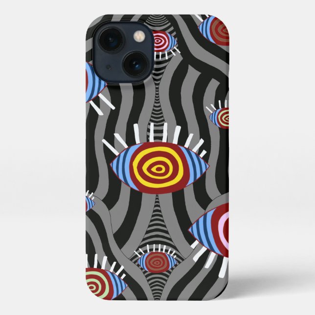 Psychedelic Eye Pattern – Art Phone Case (Back)