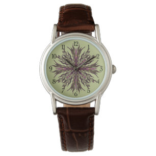 Psychedelic Eye Plant - Surreal Botanical Mandala Watch