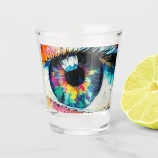 Psychedelic Eye Shot Glass