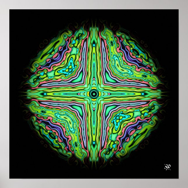 Psychedelic eyelid from a colourful hell v2 poster (Front)