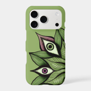 Psychedelic Eyes Mandala - Trippy Floral Green