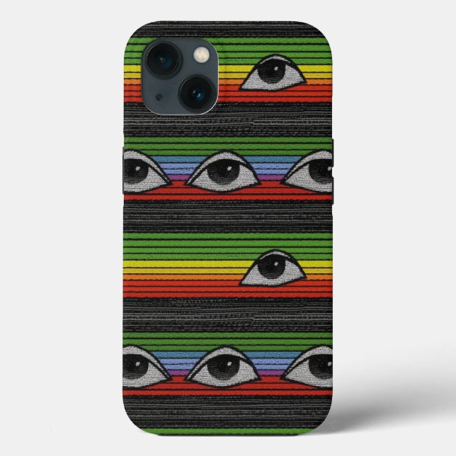 Psychedelic Eyes Pattern Case-Mate iPhone Case (Back)
