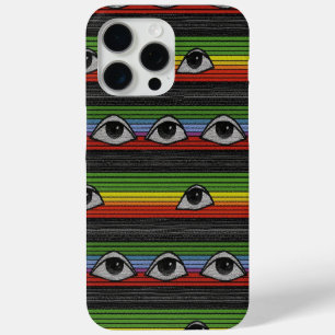 Psychedelic Eyes Pattern iPhone 15 Pro Max Case