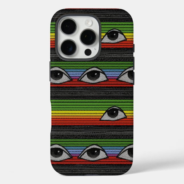 Psychedelic Eyes Pattern Case-Mate iPhone Case (Back)