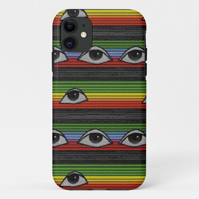Psychedelic Eyes Pattern Case-Mate iPhone Case (Back)