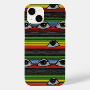 Psychedelic Eyes Pattern Case-Mate iPhone 14 Case