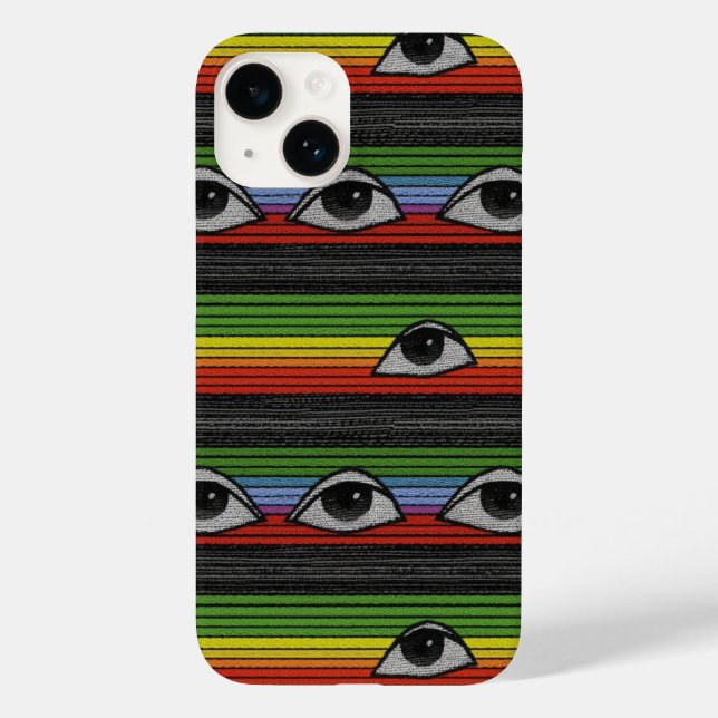 Psychedelic Eyes Pattern Case-Mate iPhone Case (Back)