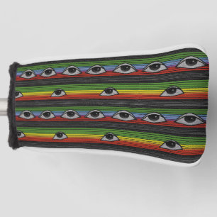 Psychedelic Eyes Pattern Golf Head Cover
