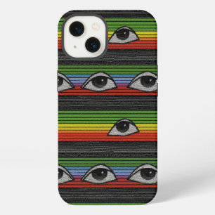 Psychedelic Eyes Pattern iPhone 13 Case