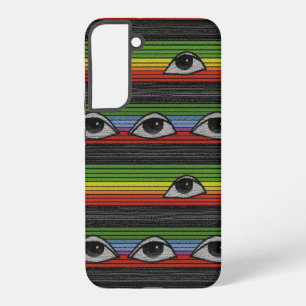Psychedelic Eyes Pattern Samsung Galaxy Case