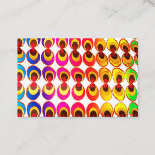 Psychedelic fabric business card