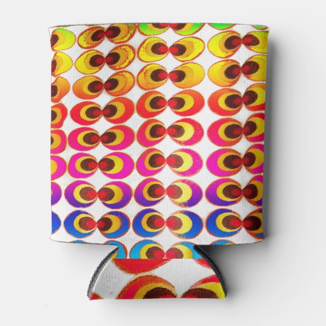 Psychedelic fabric can cooler (Front)