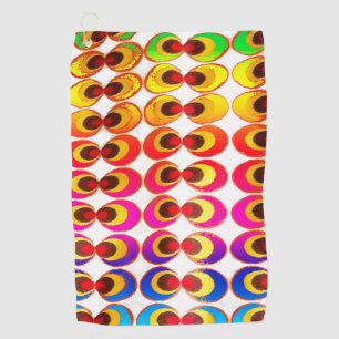 Psychedelic fabric golf towel