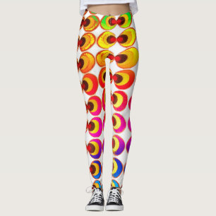 Psychedelic fabric leggings